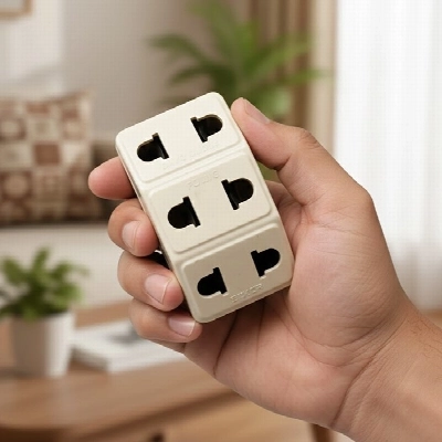 Single Plug Multi Socket 3 in 1 Multi Power Plug Socket - NayaBazar