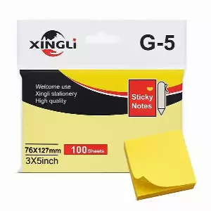 Sticky Notes Plain 3x5 Inch - 100 Sheets - NayaBazar